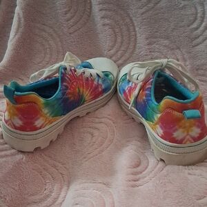 Skechers Tie-Dye Lace-Up Sneakers - Multicolor